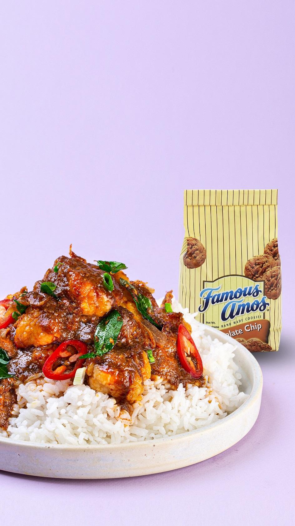 Image result for dahmakan famous amos combo